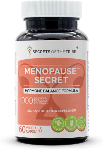 Secrets of the Tribe - Menopause Secret, Hormone Balance Formula, Herbal Supplement Blend (60 Capsules)