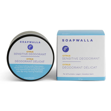 Natural Sensitive-Creme Citrus Aluminum-Free Deodorant Cream | Vegan, Cruelty-Free, Clean Skincare (Full Size, 2 Oz | 57 G)