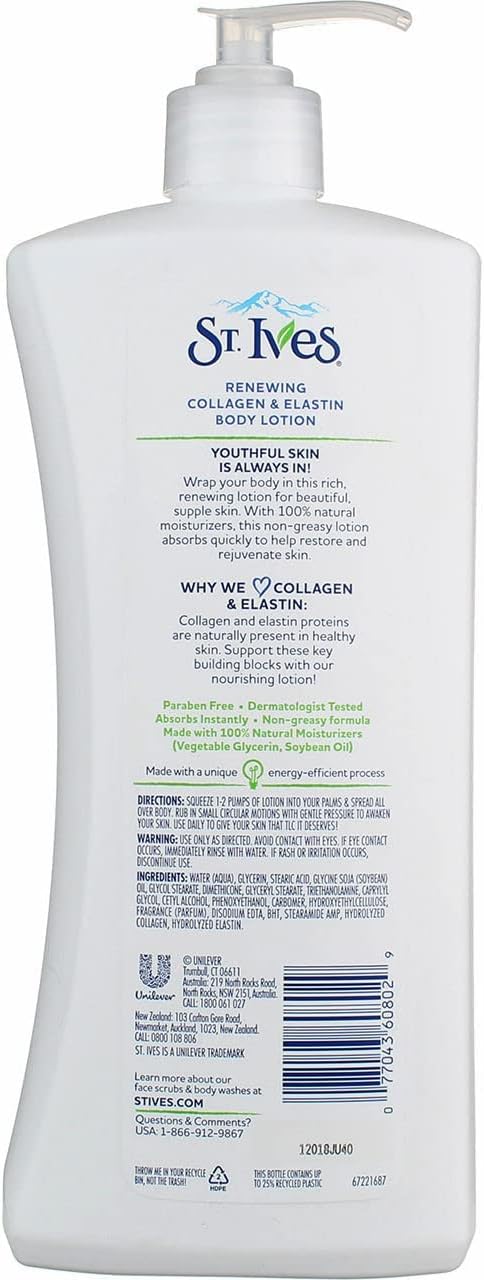 St Ives Body Lotion 21Oz Skin Renewing (2 Pack)