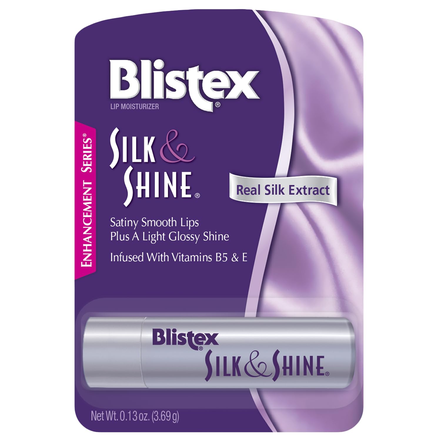 Blistex Silk & Shine Lip Balm, 0.13 Ounce Tube, Pack Of 6 – Vitamin B5 & E, Bulk Lip Balm, Super Smooth Lip Moisturizer, Sheer Gloss For Finished Appearance