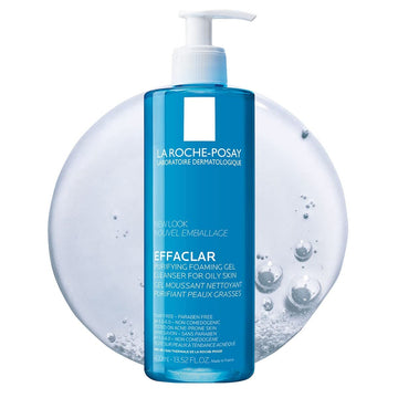 La Roche-Posay Effaclar Purifying Foaming Gel Cleanser For Oily Skin | With Zinc Pidolate To Remove Excess Oil & Shine | Alcohol Free & Oil Free | Face Wash For Oily Skin | Sensitive Skin Tested