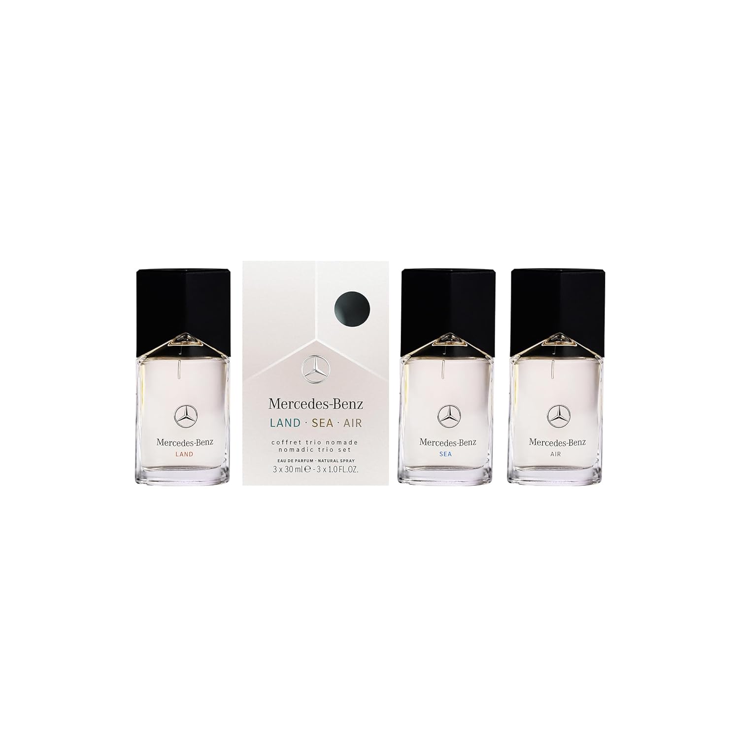 Mercedes-Benz Land Sea Air - Mens Cologne Set - Eau De Parfum For Men - Long Lasting Cologne For Men - Men'S Fragrances - Perfume For Men - 3 Pc : Beauty & Personal Care
