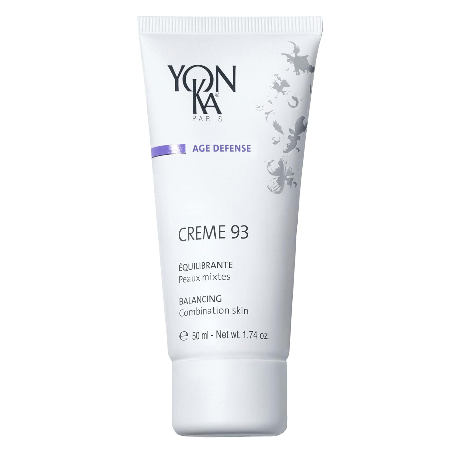 Yonka Creme 93 Mattifying Moisturizer (50Ml) Balancing Facial Cream For Combination Skin, Balance Oily Complexion With Vitamins A,C And E, Paraben-Free