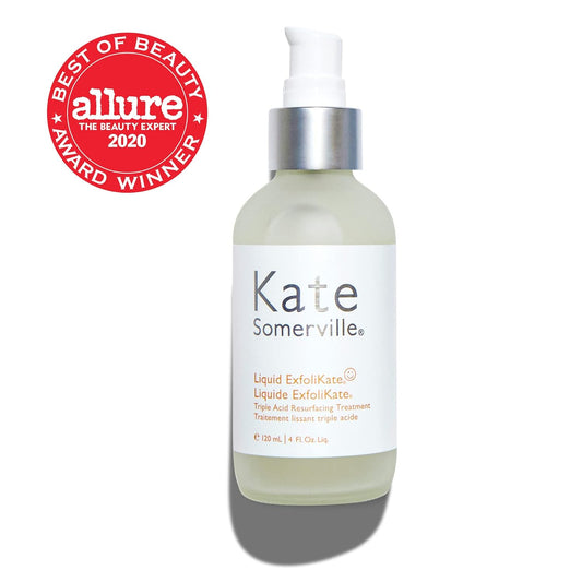 Kate Somerville Liquid Exfolikate – Triple Acid Resurfacing Treatment – Clinically Formulated Aha Overnight Facial Exfoliator Smooths Skin And Minimizes Pores