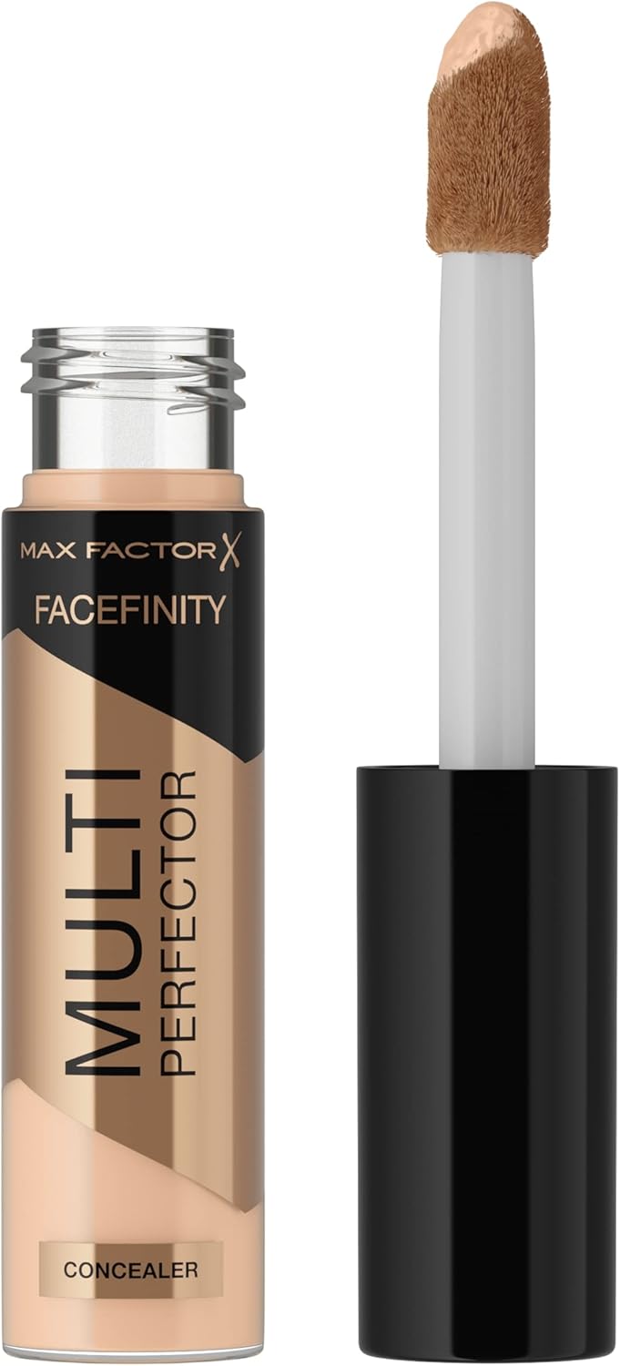Max Factor Facefinity Multi-Perfector Concealer, All In One, Conceal Imperfections, Instant Brightening, Natural Finish, Lightweight, Vegan, Customisable Coverage - 1N, 11Ml