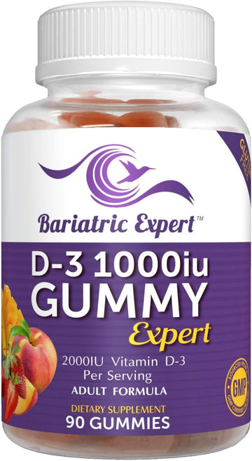 Bariatric Expert D3 Vitamin ? Fast-Melting Dietary Supplement for Adults Post Bariatric Surgery, 90 Count