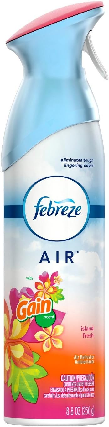Febreze Air Freshener Spray - Gain Island Fresh - Net Wt. 8.8 OZ (250 g) Per Bottle - Pack of 2 Bottles
