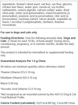 Swanson Brewer'S Yeast Formula For Cats And Dogs 160 Chews