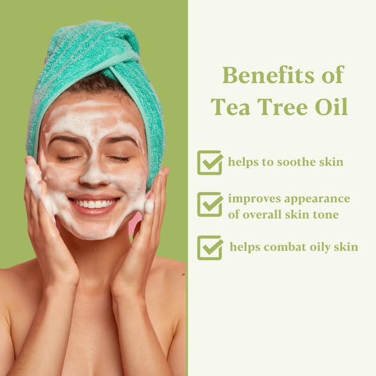 Baebody Tea Tree Cleansing Gel - Gentle, Deep Cleansing Face Wash - Tea Tree Facial Cleanser For Clear Skin (8 Fl Oz/236 Ml)
