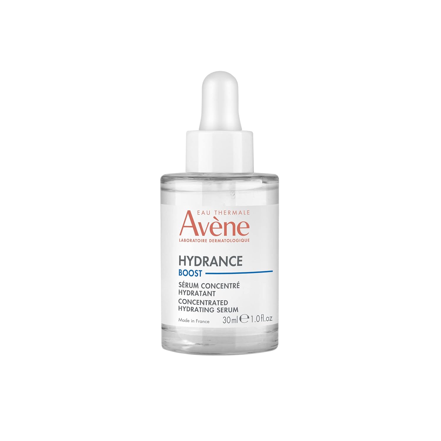 Avène Hydrance Boost Concentrated Hydrating Serum, 48 Hour Hydration, Hyaluronic Acid, 1.0 Fl Oz