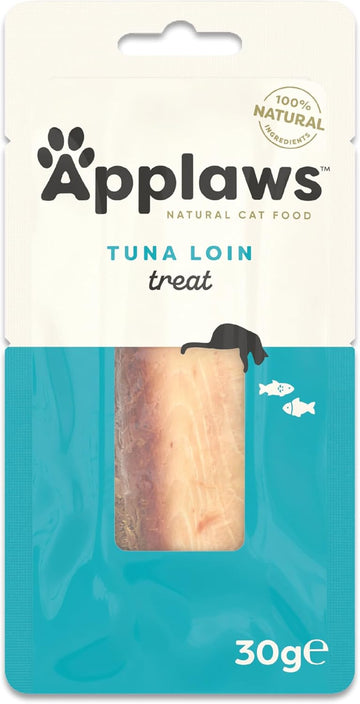 Applaws 100% Natural Cat Treats, Whole Tuna Loin Cat Snack, 30g Pouch (Pack of 12)?9504ML-A