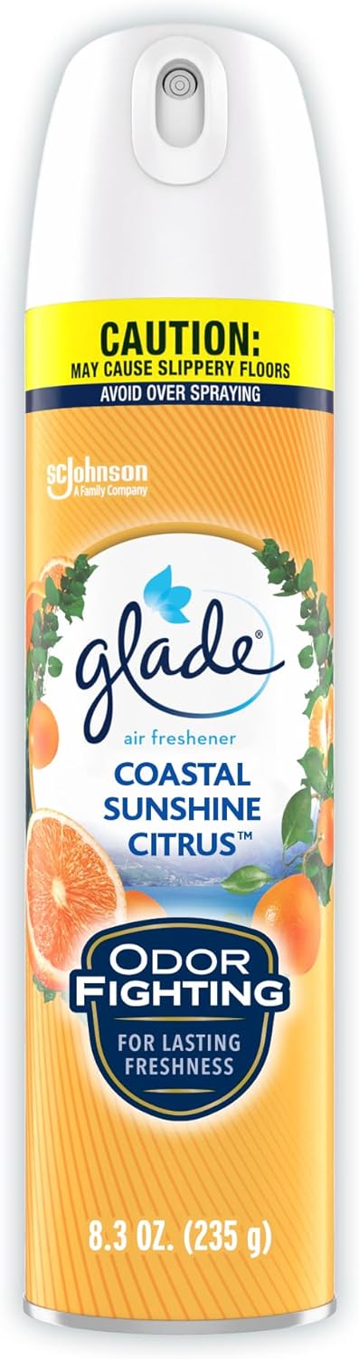 Glade Air Freshener Room Spray, Coastal Sunshine Citrus, 8.3 oz