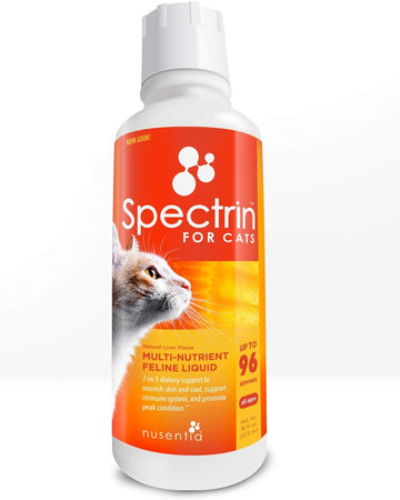 Cat Vitamins - Spectrin 16 OZ - Liquid Vitamin & Antioxidant Supplement for Cats - 96 doses