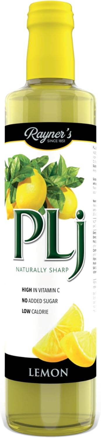 Rayner'S Plj Lemon Juice, 6 X 500 Ml – Made With Real Lemons, No Artificial Additives, No Added Sugar