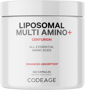 Codeage Multi Amino+ BCAA & EAA Supplement, All 9 Essential Amino Acid