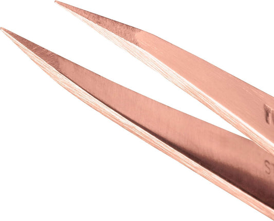 Tweezerman Pretty In Pink Stainless Steel Precision Tip Tweezers, 1241-Pr