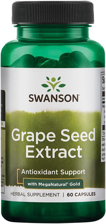 Swanson Grape Seed Extract With Meganatural Gold 60 Caps