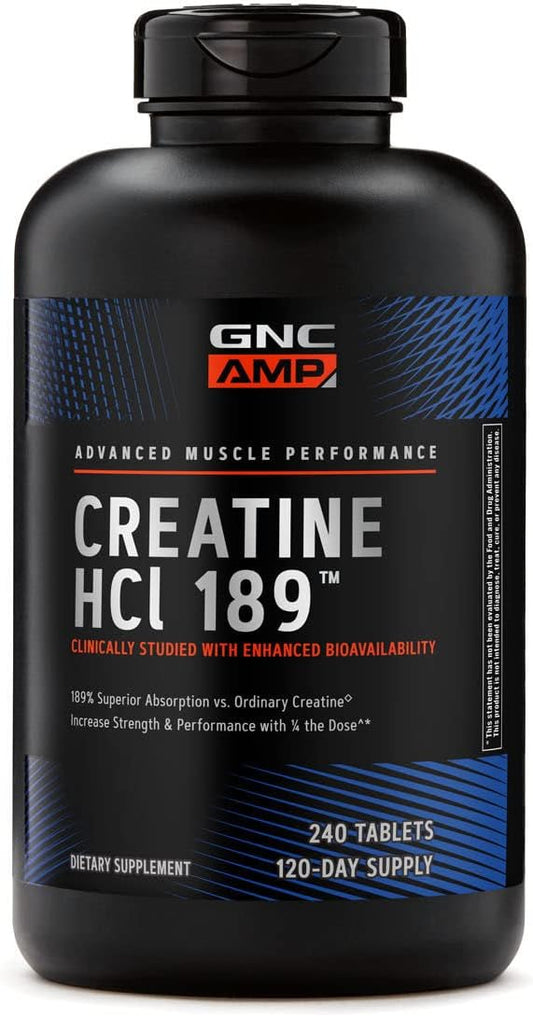 Gnc Amp Hcl 189, 240 Tablets