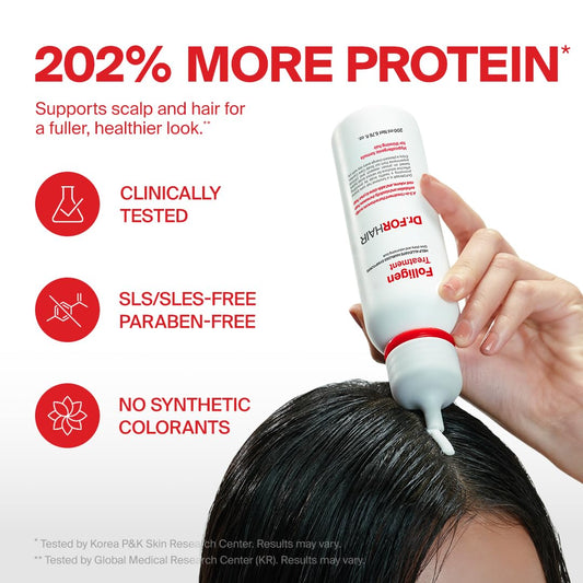 Dr.Forhair Scalp Strengthening Folligen Treatment 200 Ml/6.76 Fl. Oz. | Treatment For Scalp, Hair And Volume | Protein Care