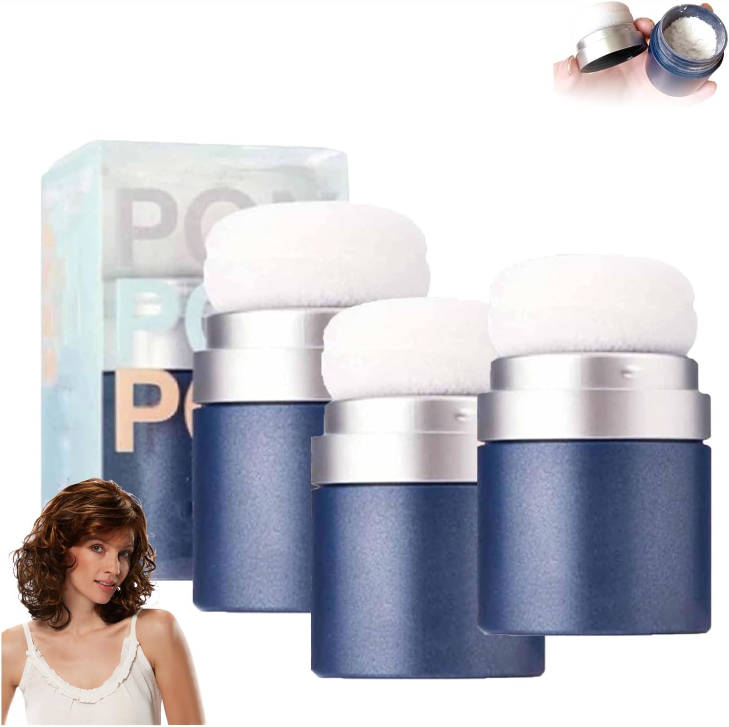 Fujiko Dry Shampoo, Fujiko Pon Pon Powder Dry Shampoo, Fujiko Hair Powder,Dry Shampoo Powder,Powder Dry Shampoo,Hair Care Powder,No-Wash Fluffy Powder For Lazy People,Suitable For All Hair Types (3)