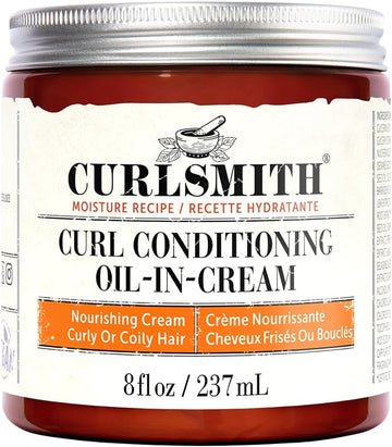 Curlsmith - Curl Conditioning Oil In Cream - Vegan Leave In Conditioner For Curly And Coily Hair (237Ml)