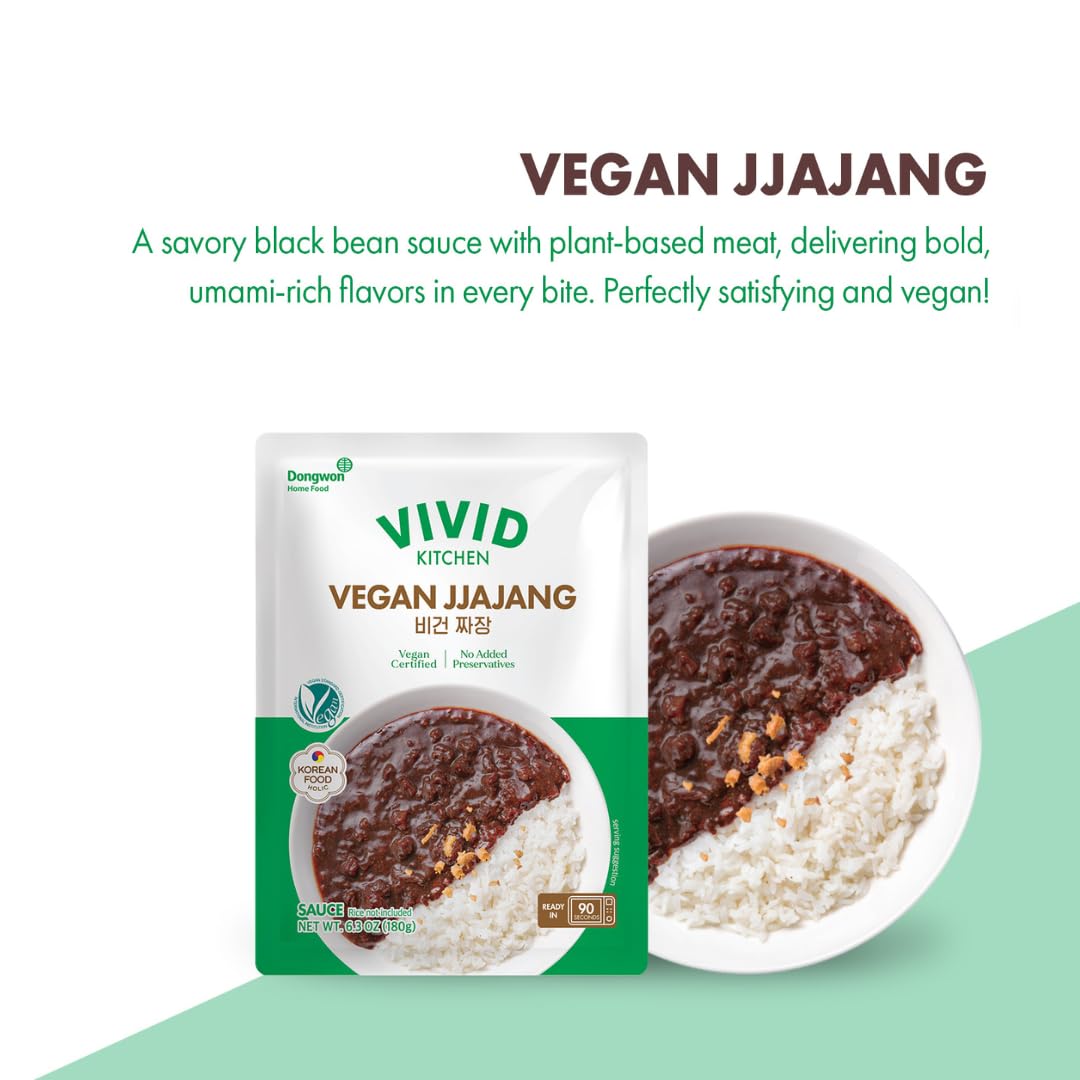Vivid Kitchen Vegan Sauce – 4 Bold, Plant-Based Sauces (Curry Sauce, Spicy Curry, Ragu, Jjajang) – No Animal Ingredients, Cholesterol-Free, Keto-Friendly, Ready-To-Eat In 90 Seconds! (3Packs) (Vegan Ragu Sauce) : Grocery & Gourmet Food