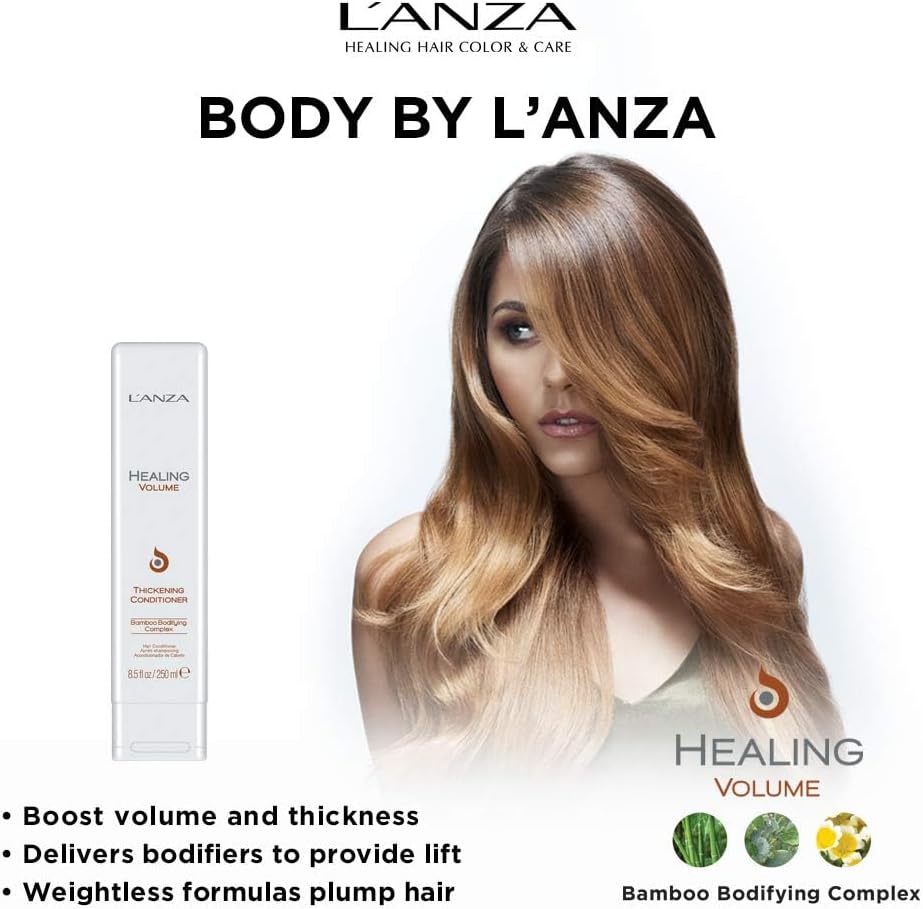 L'ANZA Healing Volume Trio Hair Kit, Thickening Shampoo and Conditioner with Root Effects Hair Mousse in Gift Box, Hair Care Kit, Treatment for Damaged or Fine Hair (10.1/8.5/6.8 Fl Oz) : Everything Else