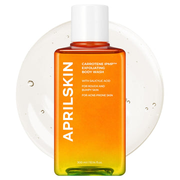 Aprilskin Carrotene Ipmp™ Exfoliating Body Wash | Salicylic Acid Body Wash Improve Rough & Bumpy Skin, Body Acne, Keratosis Pilaris With Niacinamide & Ceramides | Vegan & Cruelty-Free | 10.14 Fl.Oz