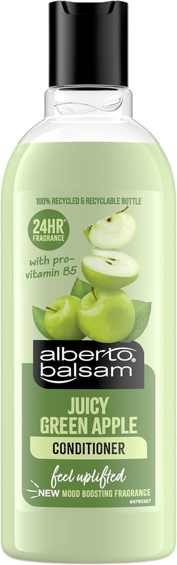 Alberto Balsam Juicy Green Apple Conditioner - 300Ml - With Pro-Vitamin B5-24Hr Fragrance