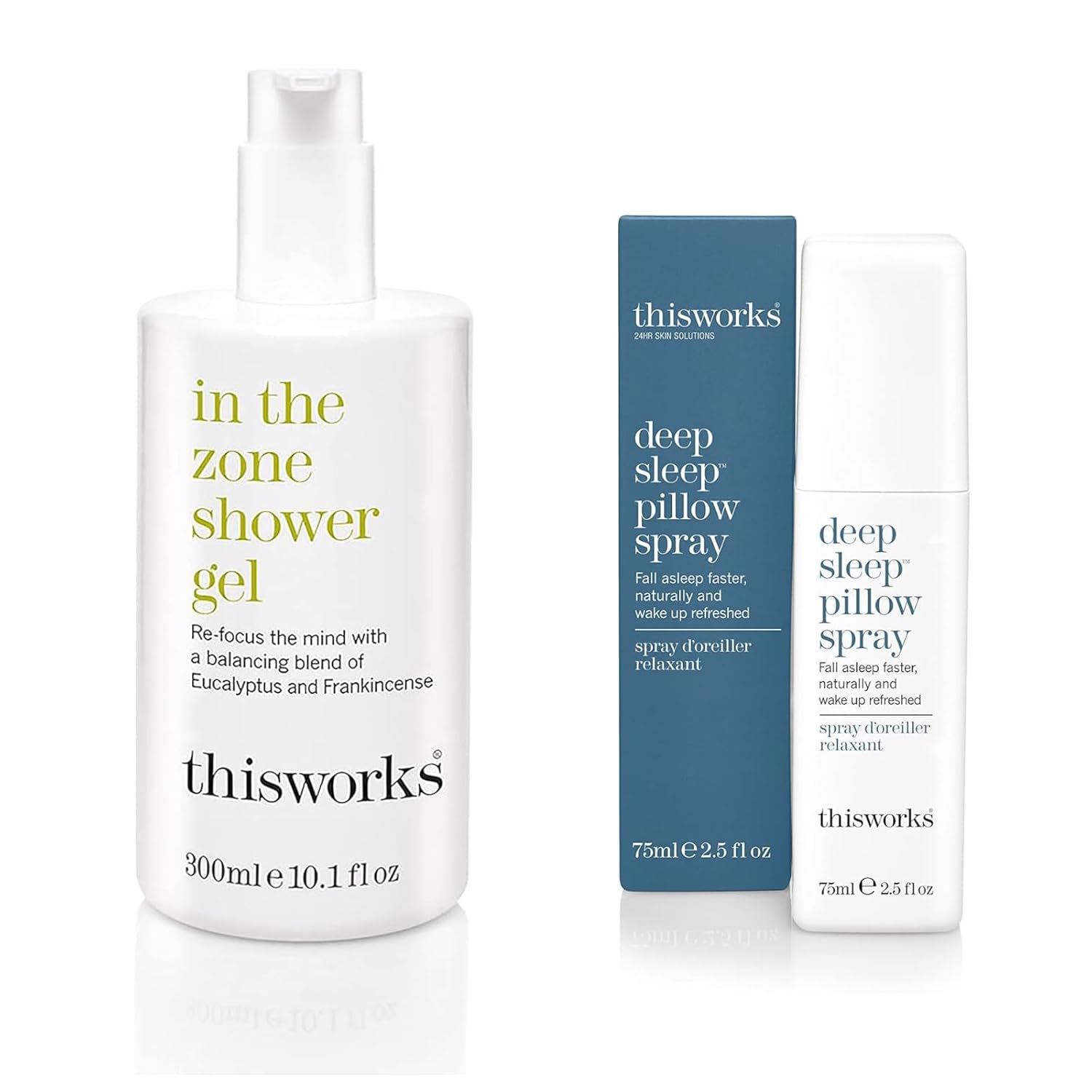 This Works In The Zone Shower Gel & Deep Sleep Pillow Spray