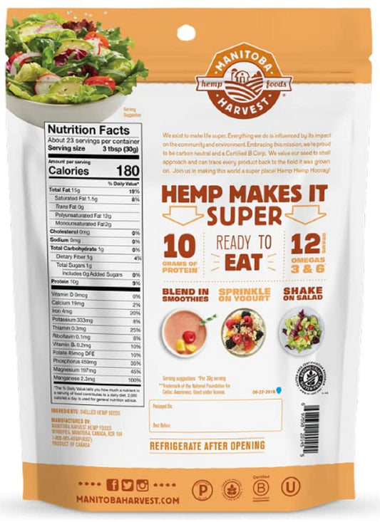 Hemp Hearts And Balanced Protein + Fiber Bundle - Non-Gmo & Keto Friendly – Gluten Free Plant-Based Protein – Preservative Free – Versatile & Great For Smoothies, Baking, Pancakes & More