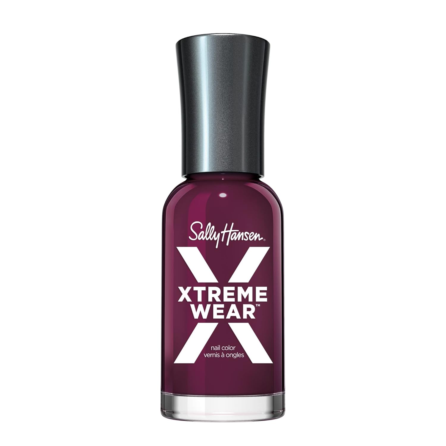 Sally Hansen Xtreme Wear Nail Polish, Streak-Free, Shiny Finish, Long-Lasting Nail Color, With The Beet, 0.12 Fl Oz