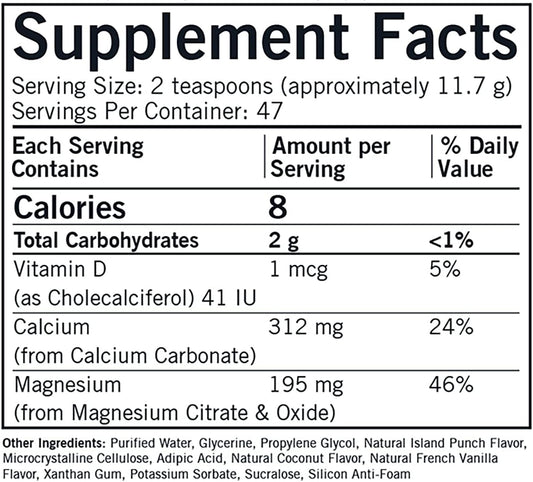 Calcium Magnesium Liquid 16Oz