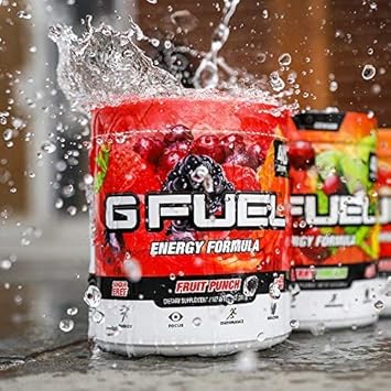 G Fuel Fruit Punch Tub (40 Servings) Elite Energy And Endurance Formula, 9.8 Oz(280G)