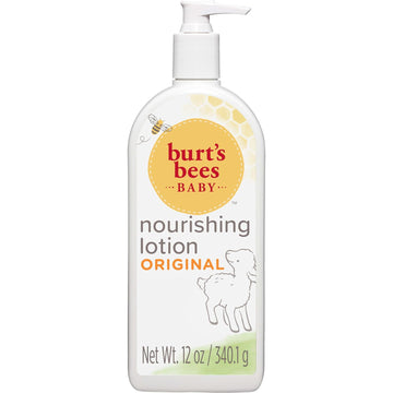 Burt'S Bees Baby Nourishing Lotion With Sunflower Seed Oil, Original Scent, Pediatrician Tested, 99.0% Natural Origin, 12 Ounces