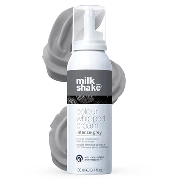 milk_shake Color Whipped Cream Leave In Coloring Conditioner - Provides Temporary Hair Color Tone, Intense Grey