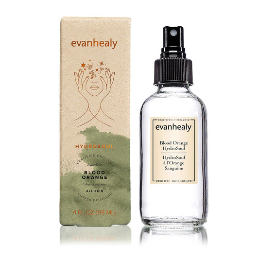 Evanhealy Blood Orange Hydrosoul | Organic Copper Distilled Citrus Sinensis Fruit Hydrosol | Soften, Smooth & Purify Oily, Combination, Dull & Devitalized Skin | Juicy, Sweet, Radiant