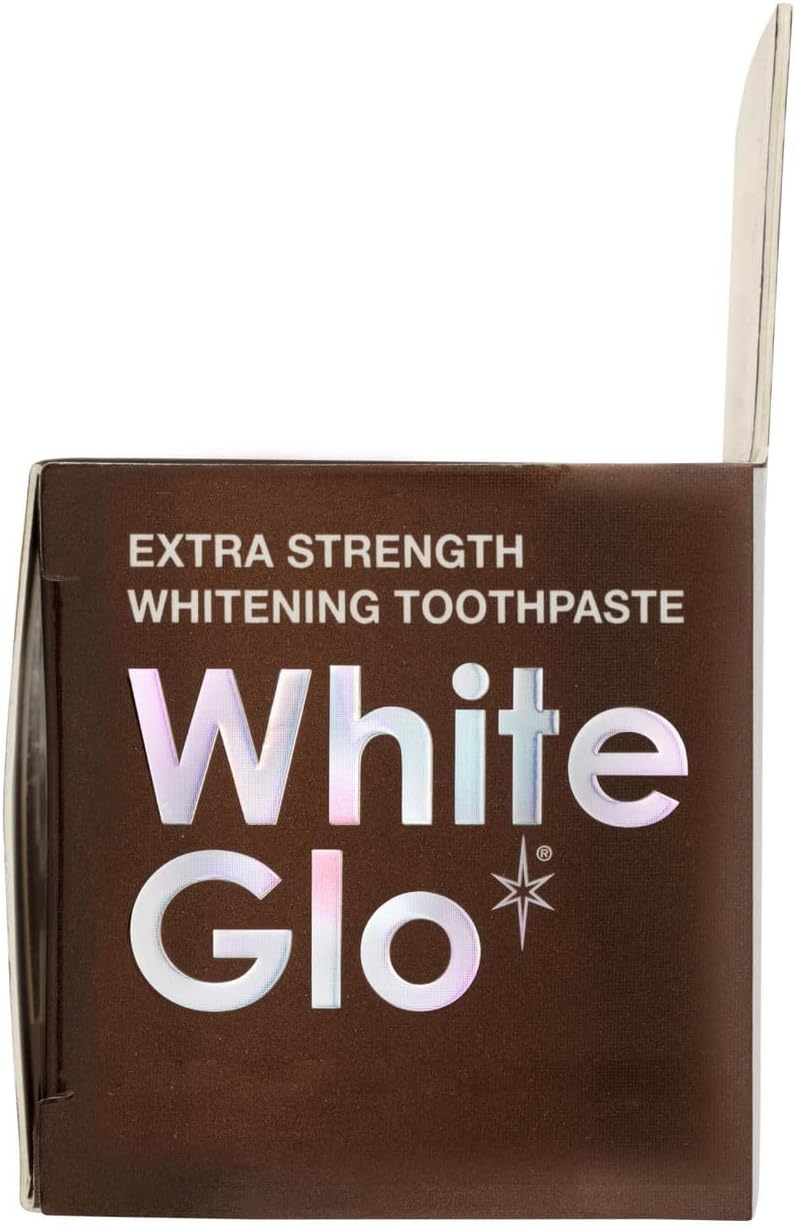 White Glo Coffee & Tea Drinkers Extra Strength Whitening Toothpaste, Revolutionary Micro Wax Protective Shield To Repel Future Stains, Micro-Polishing Particles Targets Yellowing On Teeth - 150G