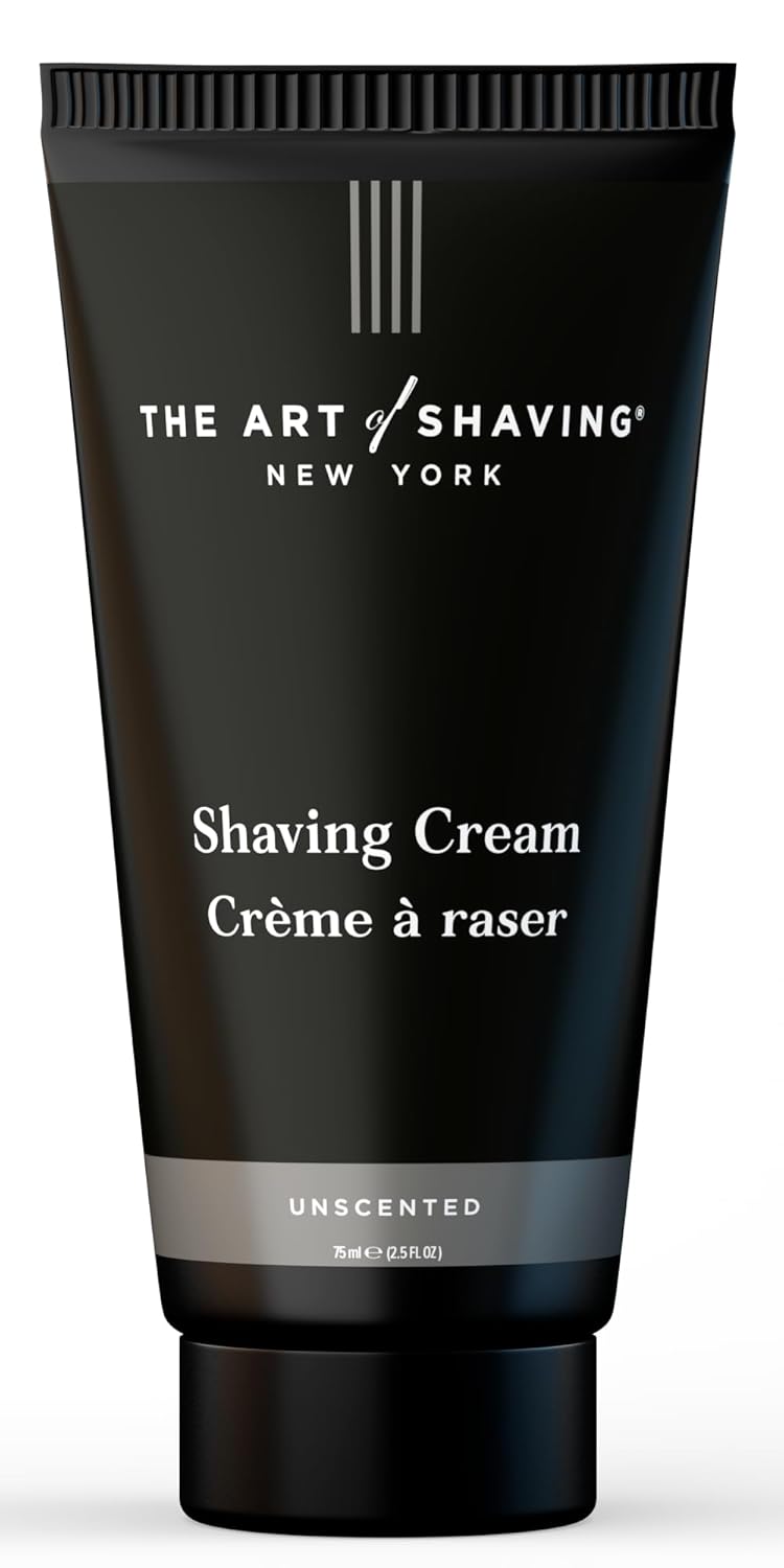 The Art Of Shaving Shaving Cream For Men - Shaving Cream Mens Beard Care, Protects Against Irritation And Razor Burn, Clinically Tested For Sensitive Skin, Unscented, 2.5 Fl Oz