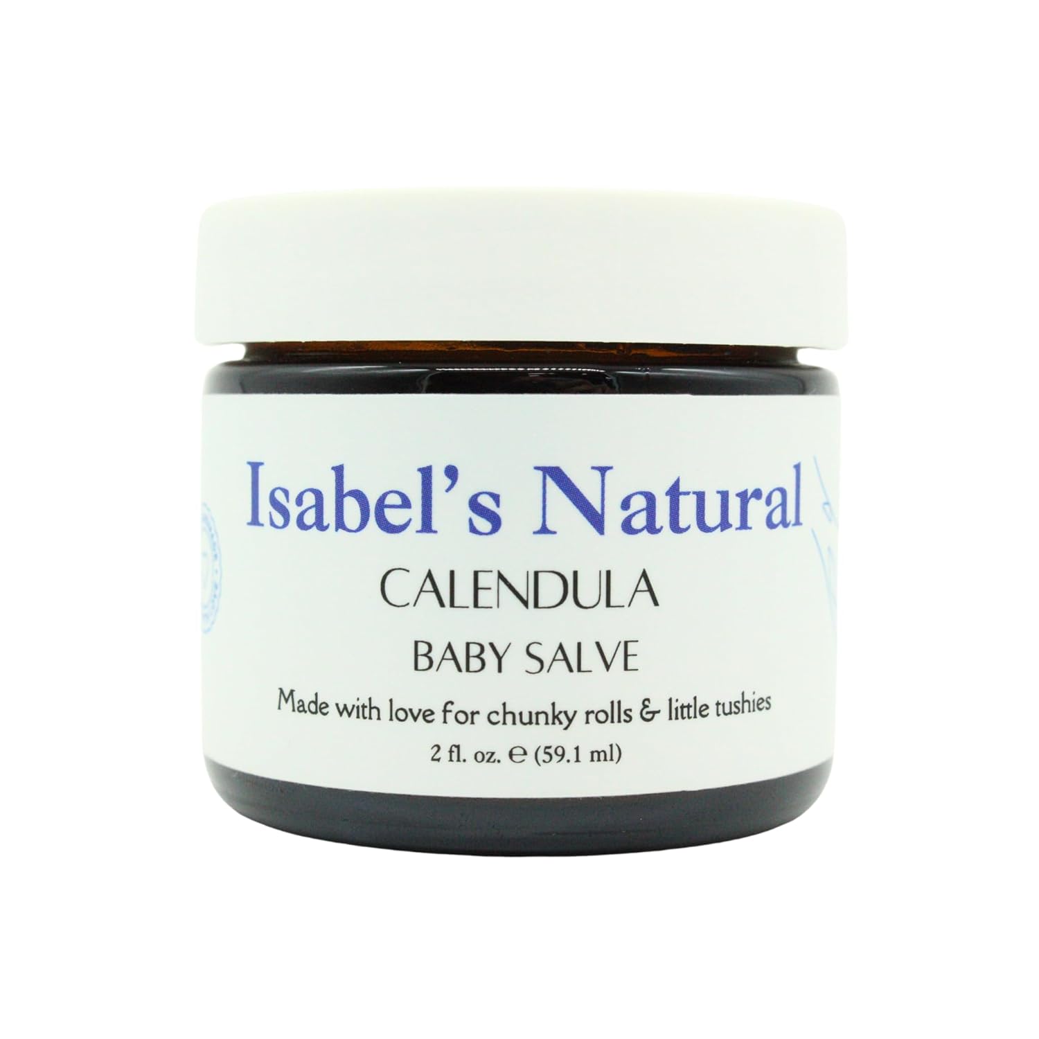 Isabel's Natural Multipurpose Baby Calendula Salve, All Over Gentle Skin Protection for Newborns & Up, Soothes Dry Irritated Skin, Diaper Rash, Drool Rash, Fragrance Free, Phthalate Free, 2 oz : Baby