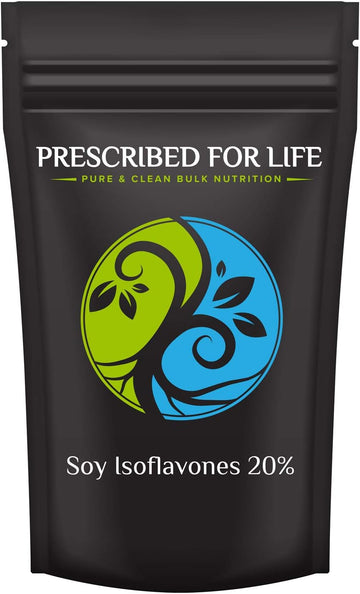 Prescribed For Life Soy Isoflavones Powder 20% | Soy Supplement | Supports Womens Health and Digestion | Natural, Gluten Free, Vegan | Naturally Rich in Fiber, 1 kg