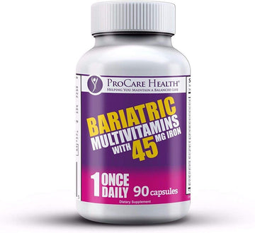 ProCare Health - Bariatric Multivitamin Capsule - 45mg Iron - 1 Once Daily - 90ct Bottle