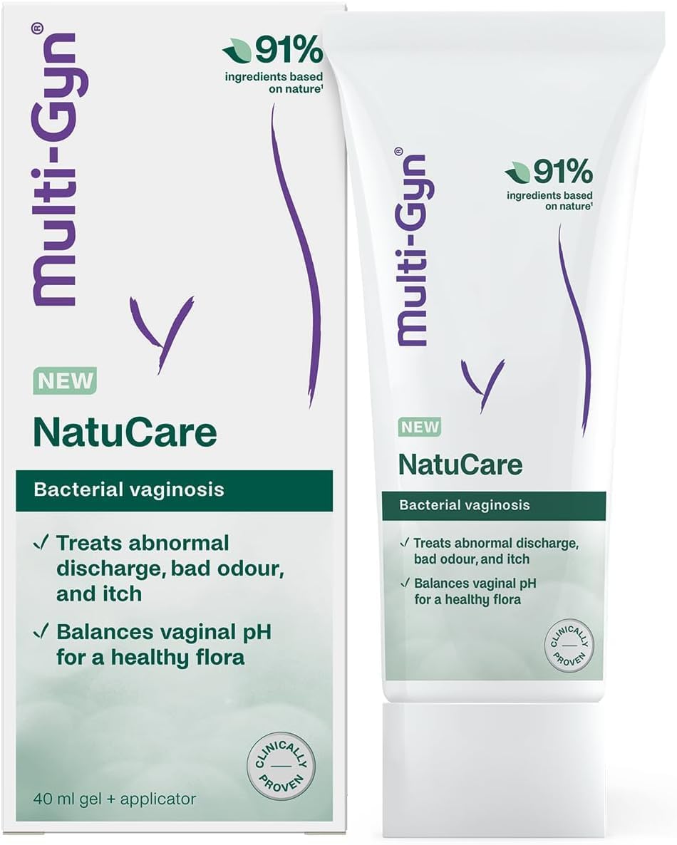Multi-Gyn Natucare For Bacterial Vaginosis Treatment - Naturally Treats Abnormal Discharge, Bad Odour And Itch - Effective Relief Of Bacterial Vaginosis Infections - 40 Ml Gel + Applicator
