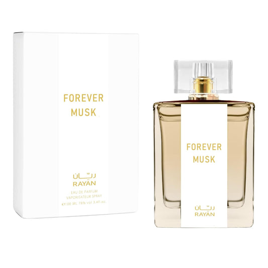 Forever Musk Perfume For Women - Long Lasting Arabian Eau De Parfum, 100Ml(3.34 Fl Oz) With Florals, Sweet Nectars, Plum, Bergamot, Orange Blossom, Rose, Amber, Vanilla - Gift For Ramadan & Eid