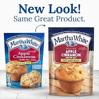 Martha White Muffin Mix Apple Cinnamon 7.0 oz. (Pack of 6)