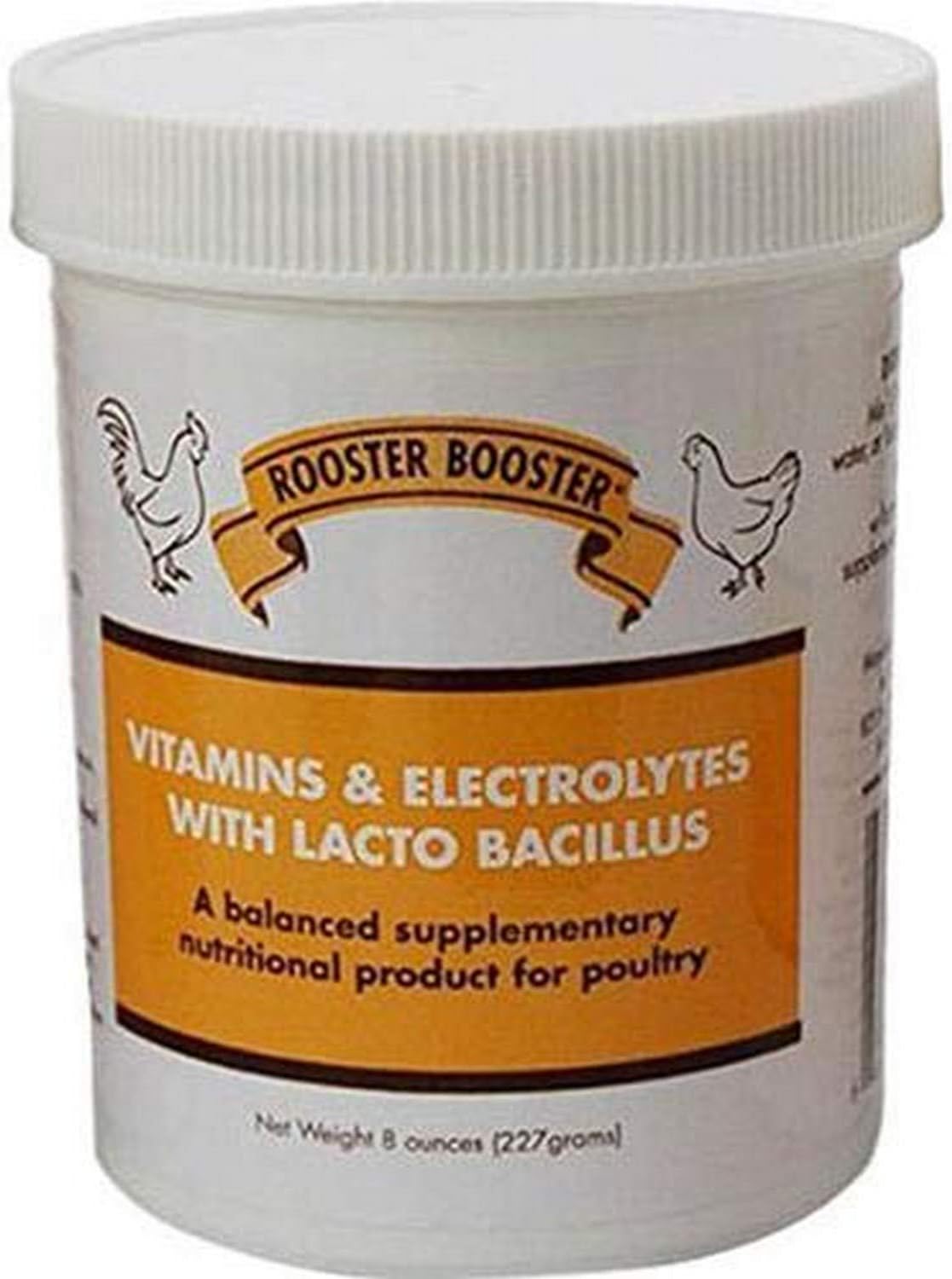 Rooster Booster Vitamins and Electrolytes with Lactobacillus, Natural, 8 oz. : Pet Supplies