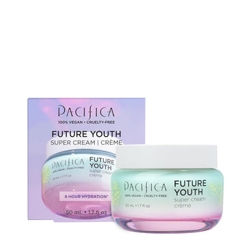 Pacifica Beauty Future Youth Super Cream, Daily Face Moisturizer, Skincare, Hydrating, Aging Skin, Lightweight, Firming Cream, Face Cream, For Aging And All Skin Types, Vegan, 1.7 Fl Oz (1 Count)