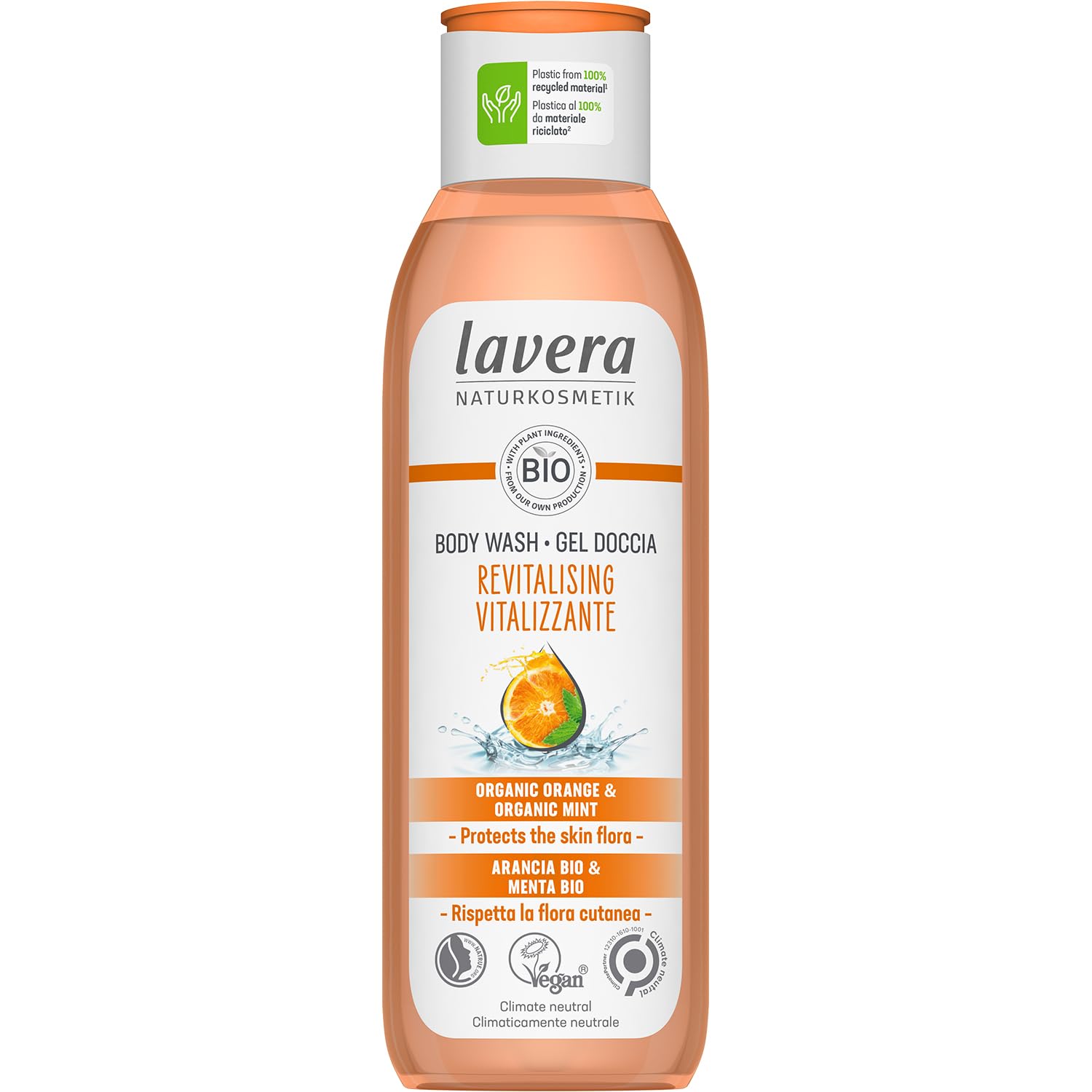 Lavera Basis Sensitiv Care Shower 2In1 - Gentle Cleansing For Skin & Hair With Aloe Vera & Plant Keratin - Ph-Neutral - Peta Certified - Vegan - Natural Cosmetics - 8.45 Fl.Oz