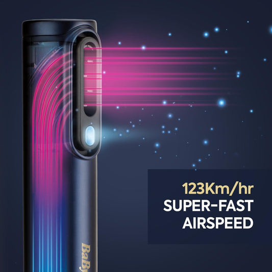 Babyliss Air Wand - Hair Dryer, Straightener And Styler All In One, Wet To Dry, Anti Frizz, No Heat Damage, 3 Attachments, As6553U - Amazon Exclusive
