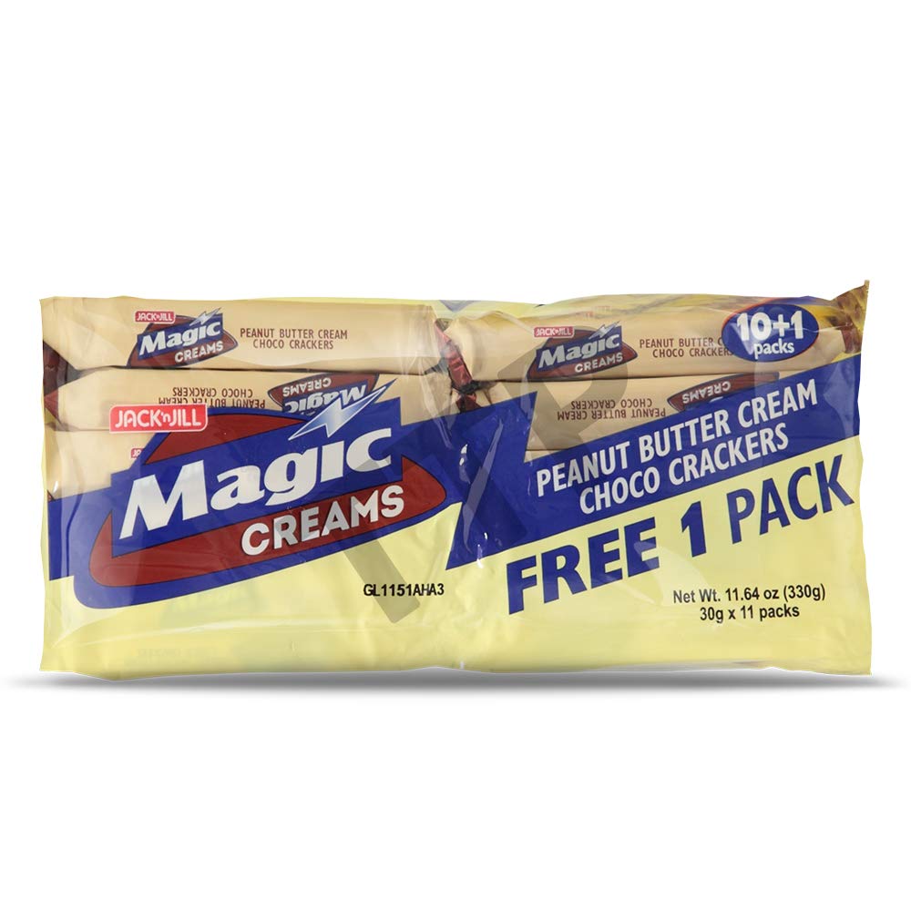 Jack 'N Jill Magic Creams Peanut Butter Choco Crackers, 300G, 3 Pack
